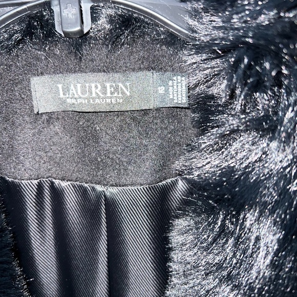 Faux Fur Shawl Collar Wool Blend Coat (NWT | Women's Size 12) - Picture 4 of 6